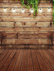 Retro Brown Wood Floor Mat With Wood Wall Some Lights Photography Backdrop Shopbackdrop