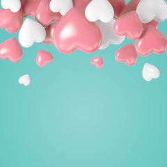 Sea Green Background With Red And White Balloons For Baby Birthday Backdrop Shopbackdrop