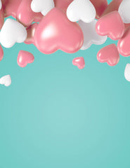 Sea Green Background With Red And White Balloons For Baby Birthday Backdrop Shopbackdrop