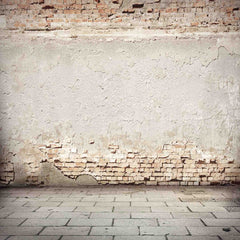 Senior Cement Brick Wall With Gray Stone Floor Backdrop For Photogaphy Shopbackdrop
