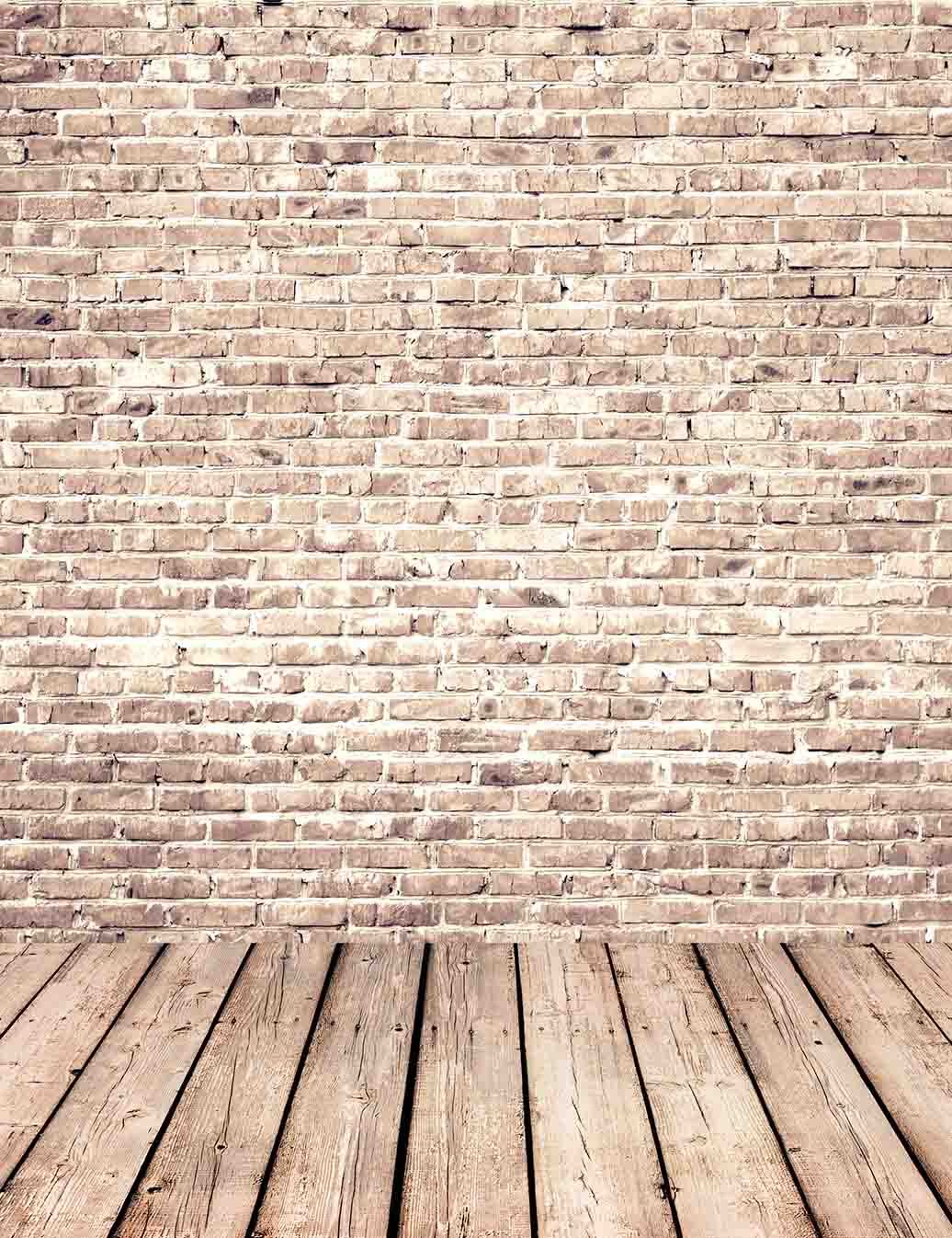 Senior Red Brick Wall Texture With Old Wood Floor Backdrop For Photography Shopbackdrop