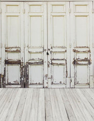 Senior White Folding Door With Wood Floor Backdrop For Photography Shopbackdrop