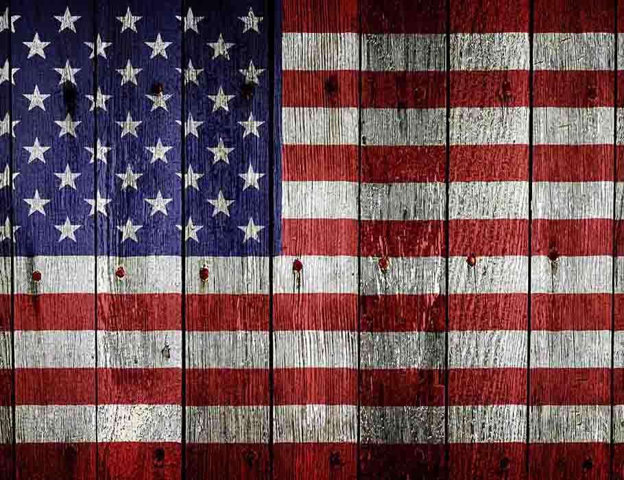 Senior Wood Floor Mat Painted American Flag For Independence Day Backdrop Shopbackdrop