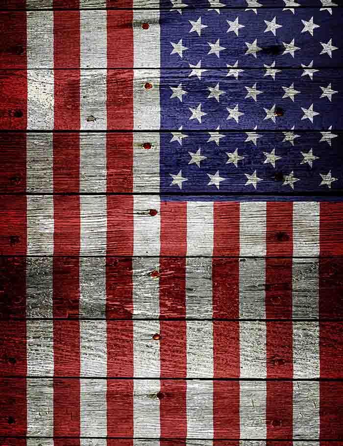 Senior Wood Floor Mat Painted American Flag For Independence Day Backdrop Shopbackdrop
