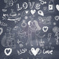 Love Printed Chalkboard Background Photography Backdrop Shopbackdrop