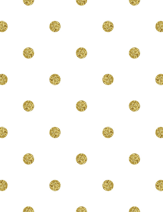 Gold Polka Dots Printed White Wall Background Photography Backdrop Shopbackdrop