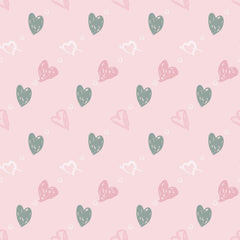 Printed Hearts On Pink Paper Wall Backdrop For Photography Shopbackdrop