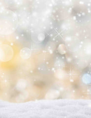 Silver Bokeh Background With Snow Photography Backdrop Shopbackdrop