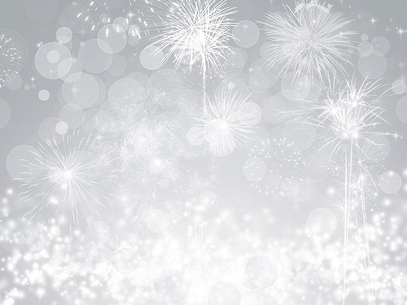 Silver Fireworks With Sparkle Gray Sky For New Year Photography  Backdrop J-0278 Shopbackdrop