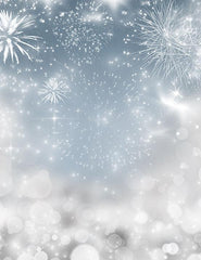 Silver Sparkle Fireworks Photography Backdrop For New Year J-0274 Shopbackdrop