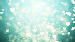 Silver Sparkle Hearts With Horizon Blue Bokeh  Backdrop For Wedding Photo Shopbackdrop