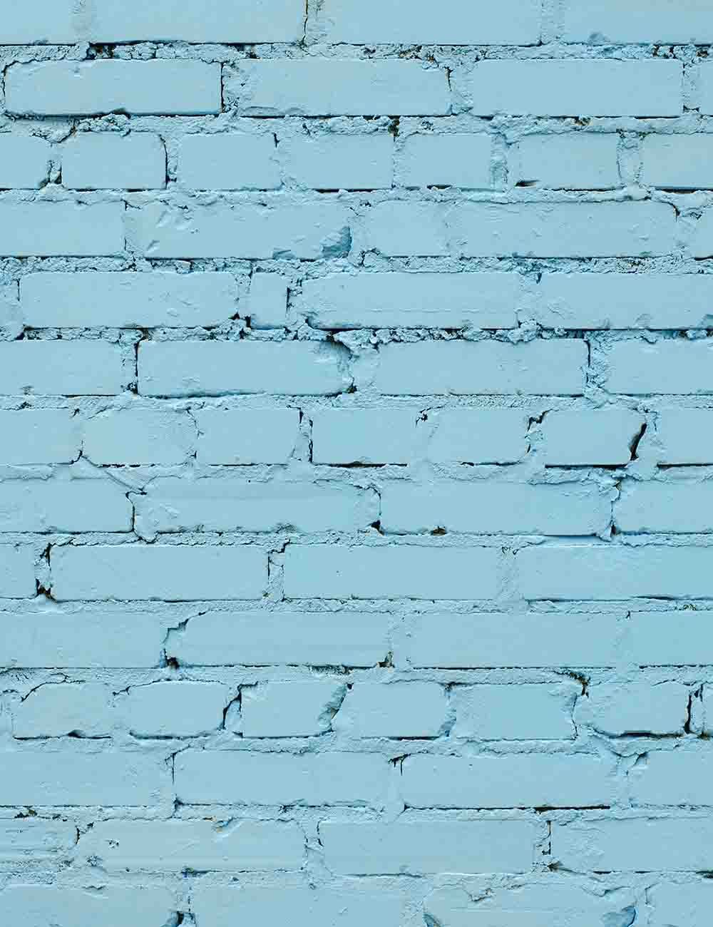 Sky Blue Brick Wall Texture Backdrop For Photo Studio Shopbackdrop