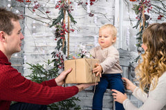 Snow Covered Wooden Swing For Christmas Photography Backdrop J-0220 Shopbackdrop