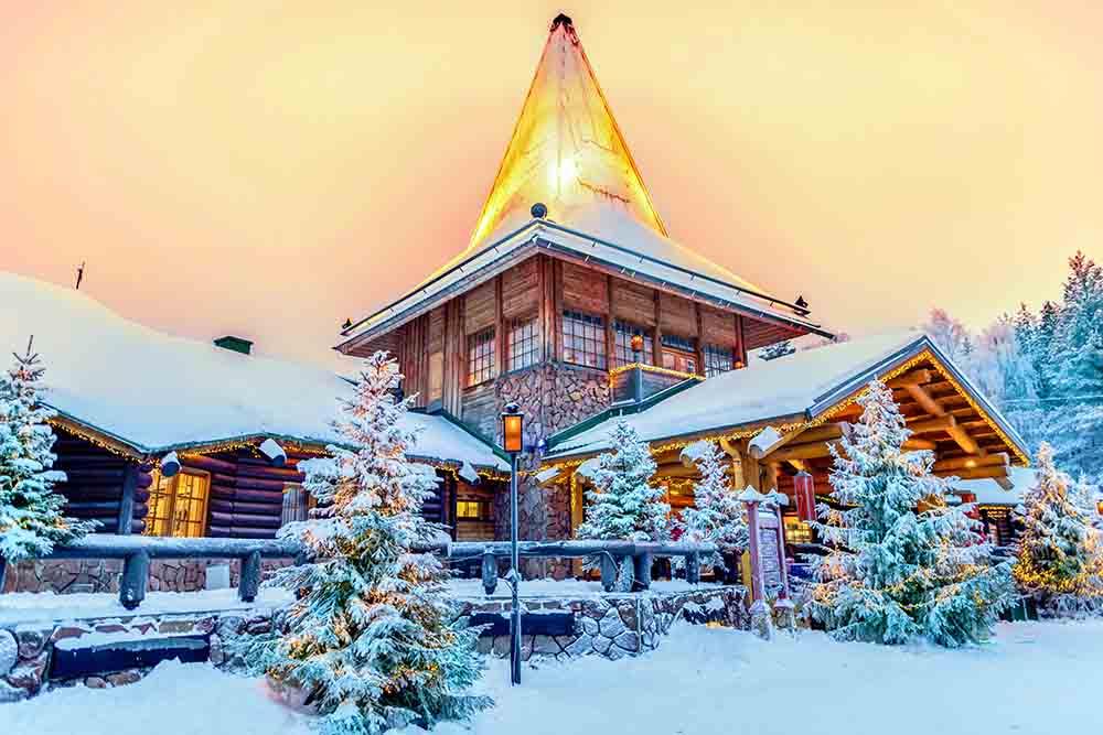 Snow Covered Wooed House For Christmas Photography Backdrop J-0287 Shopbackdrop