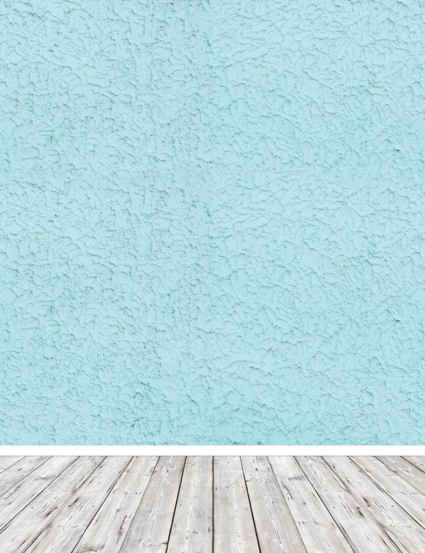 Texture Baby Blue Wall With Gray Wood Floor Backdrop For Photography Shopbackdrop