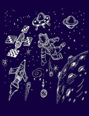 UFO Space Satellites Painted On Chalkboard For Baby Photography  Backdrop Shopbackdrop