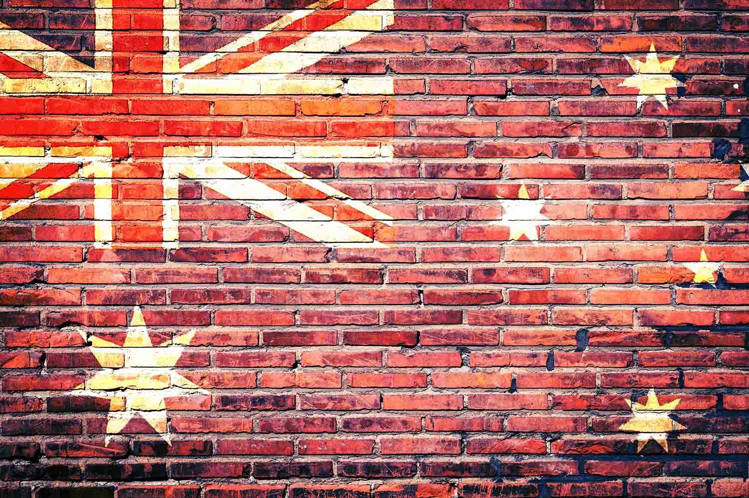 UK Flag Printed On Brick Wall With Stars Backdrop For Photography Shopbackdrop