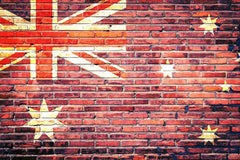UK Flag Printed On Brick Wall With Stars Backdrop For Photography Shopbackdrop