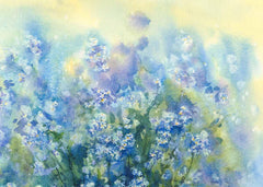 Watercolor Painted Abstract Flowers Photography Backdrop N-0141 Shopbackdrop