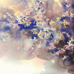 Watercolor Painted Color Flower Photography Backdrop N-0045 Shopbackdrop