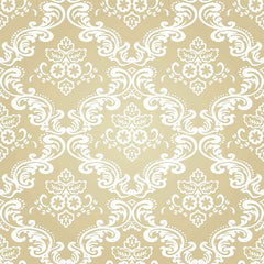 White Damask With Yellow Paper Wall Photography Backdrop J-0320 Shopbackdrop