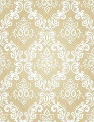 White Damask With Yellow Paper Wall Photography Backdrop J-0320 Shopbackdrop