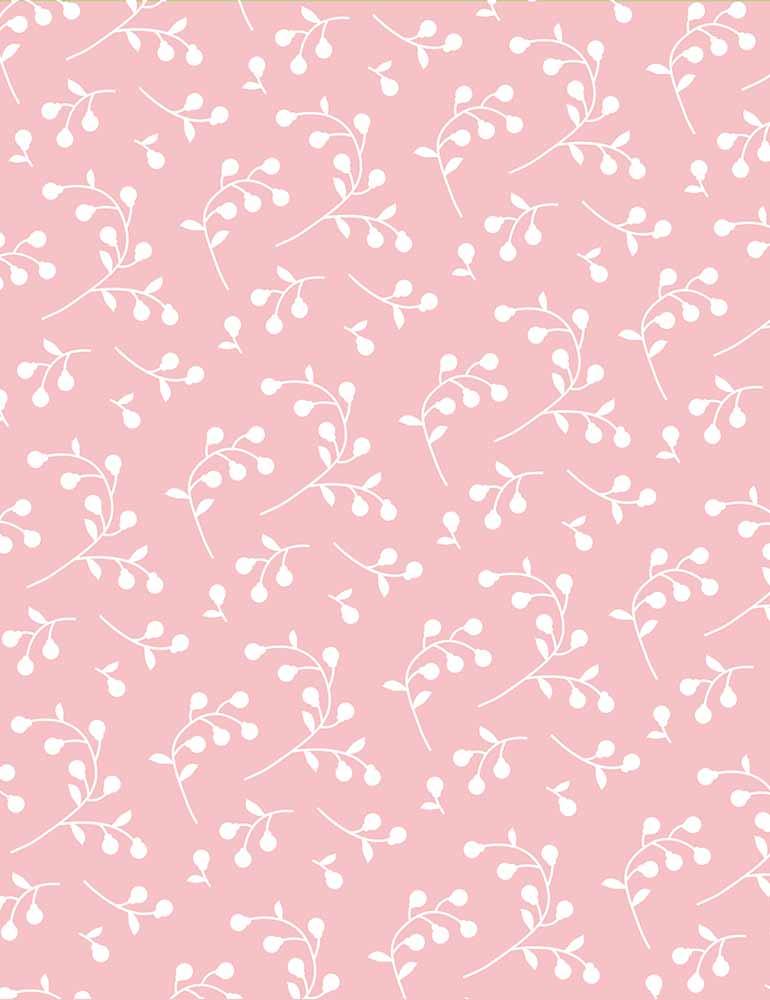 White Twigs Printed On Pink Paperwall  For Baby Photo Backdrop Shopbackdrop
