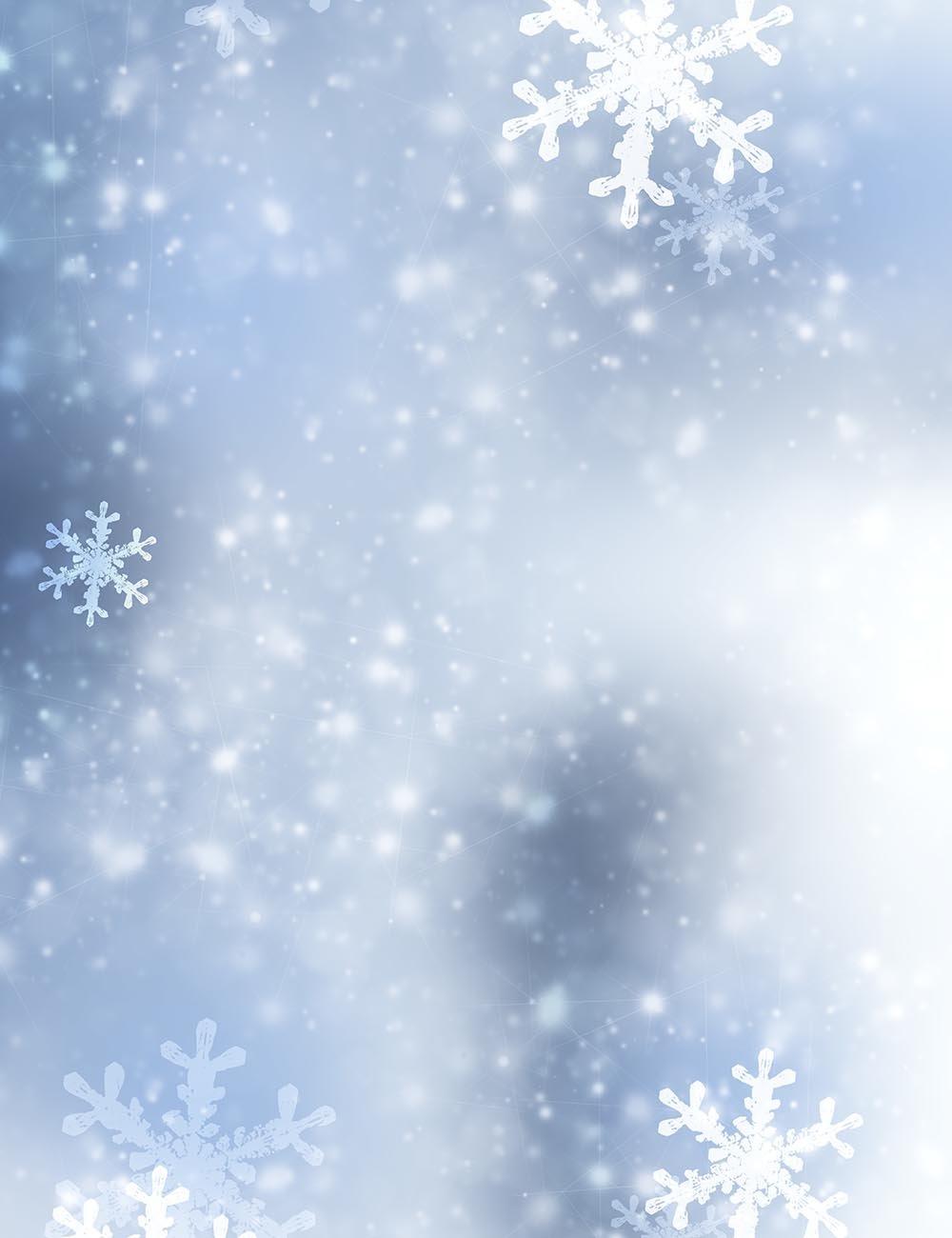 Winter Snowflake Bokeh Backdrop For Christmas Photography Shopbackdrop